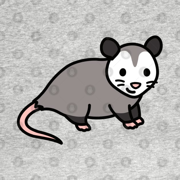 Opossum by littlemandyart